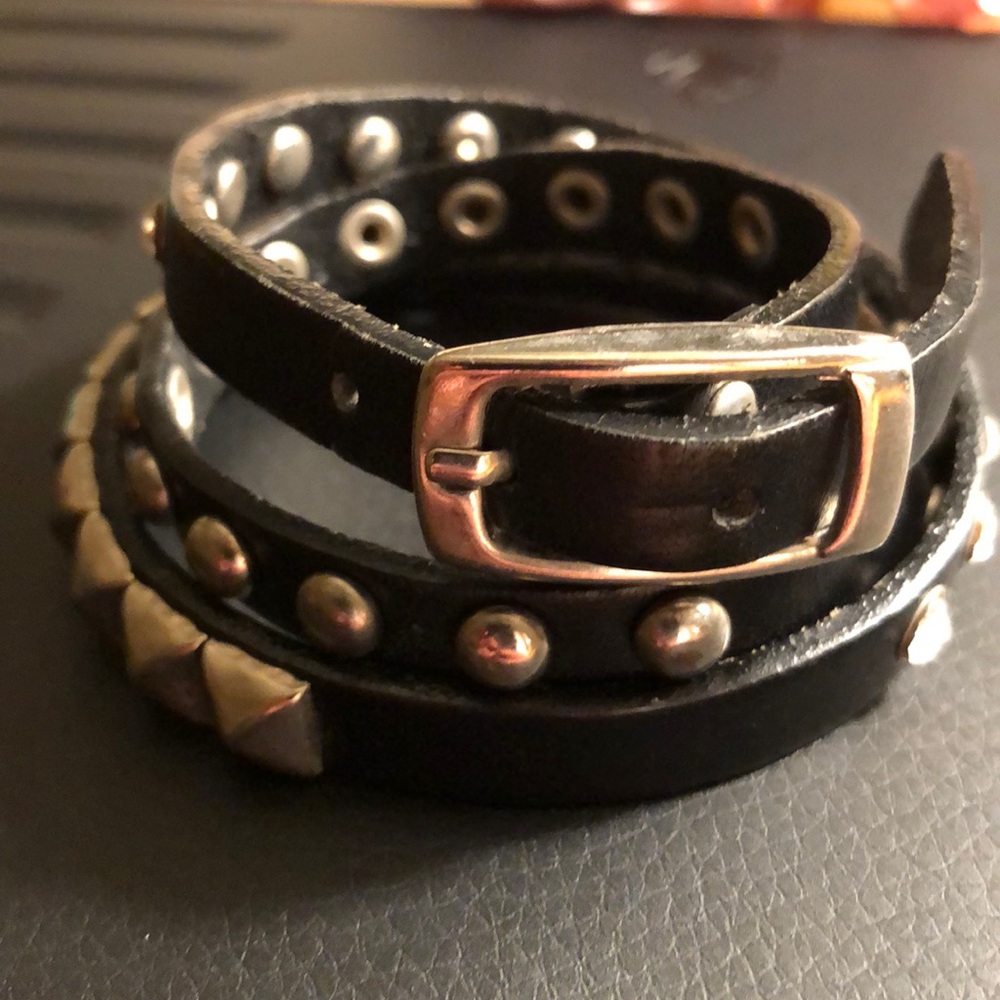 Leather wrap bracelet